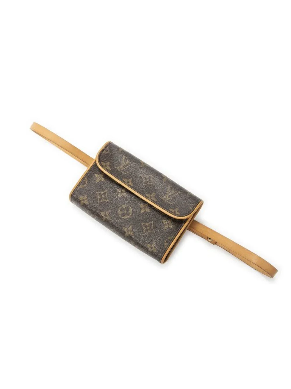 Louis Vuitton Pochette Florentine Brown Monogram Canvas Handbag